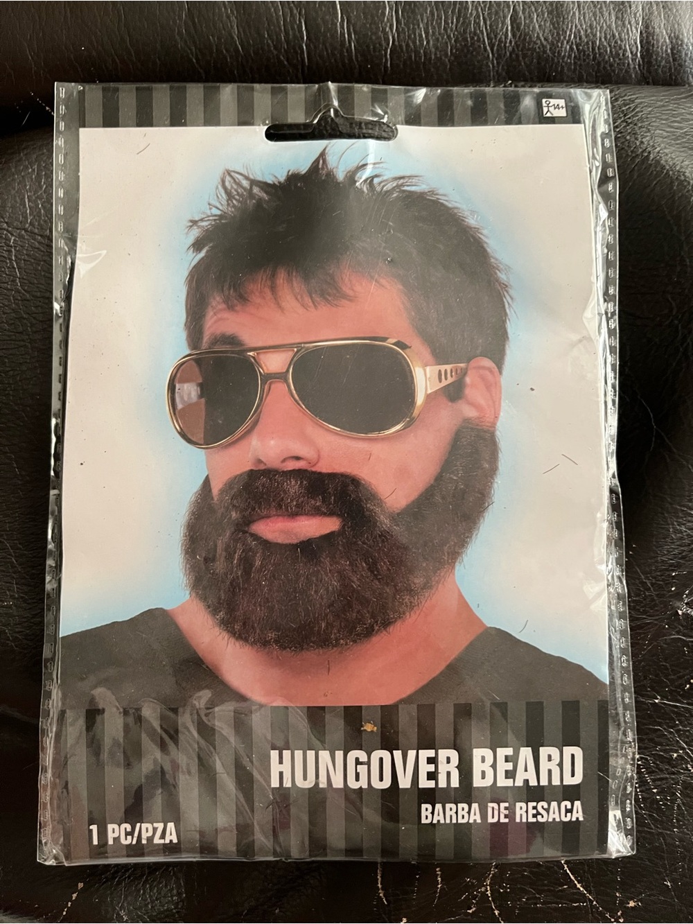 Kids Black Hungover Beard Costume Accessory - Unbranded
